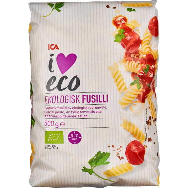 ICA I Love Eco Fusilli Ekologisk