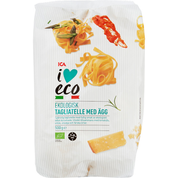 ICA I Love Eco Tagliatelle Ägg Ekologisk