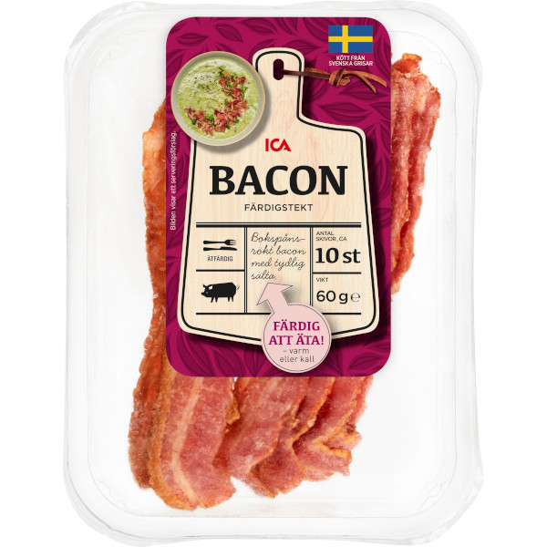 ICA Bacon Färdigstekt