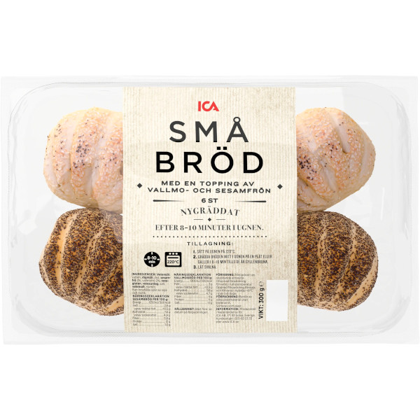 ICA Småbröd Vallmo/Sesamfrön