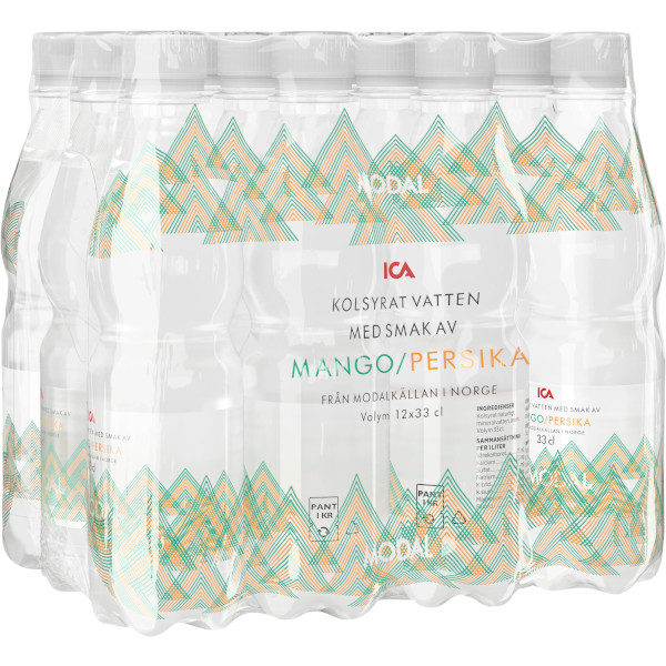 ICA Vatten Kolsyrat Mango/Persika