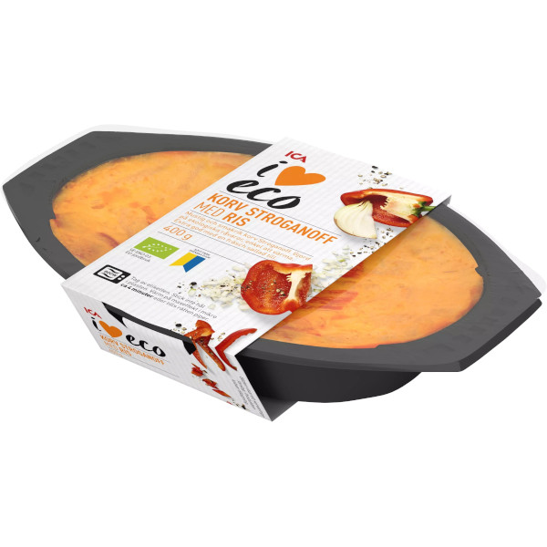 ICA I Love Eco Korv Stroganoff & Ris