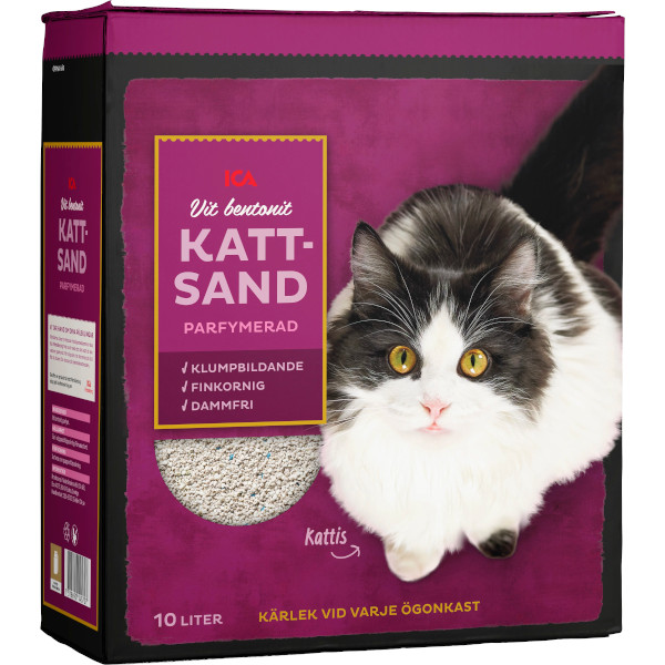 ICA Kattsand Vit Parfymerad