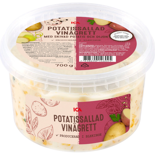 ICA Potatissallad Vinägrett