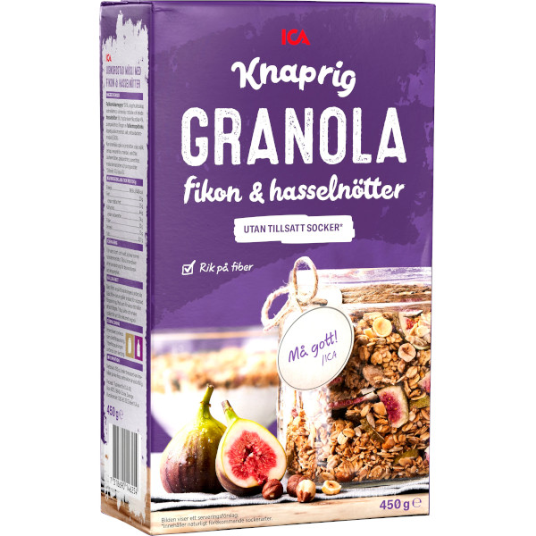 ICA Granola Fikon & Hasselnötter