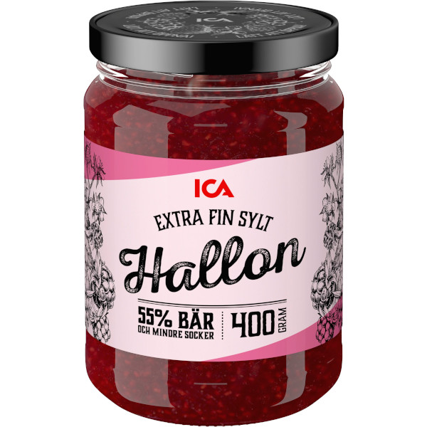 ICA Hallonsylt Extra Fin