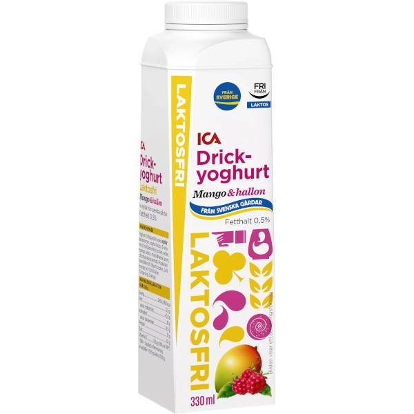 ICA Drickyoghurt Mango & Hallon Laktosfri