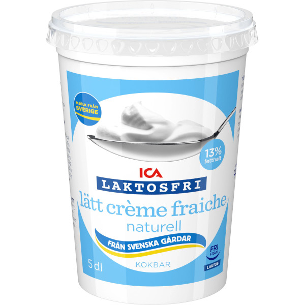 ICA Crème Fraiche Lätt Naturell Laktosfri