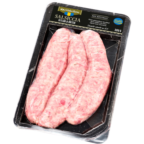 ICA Selection Salsiccia Vitlök & Örter Färsk