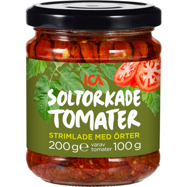 ICA Soltorkade Tomater Strimlade Örter