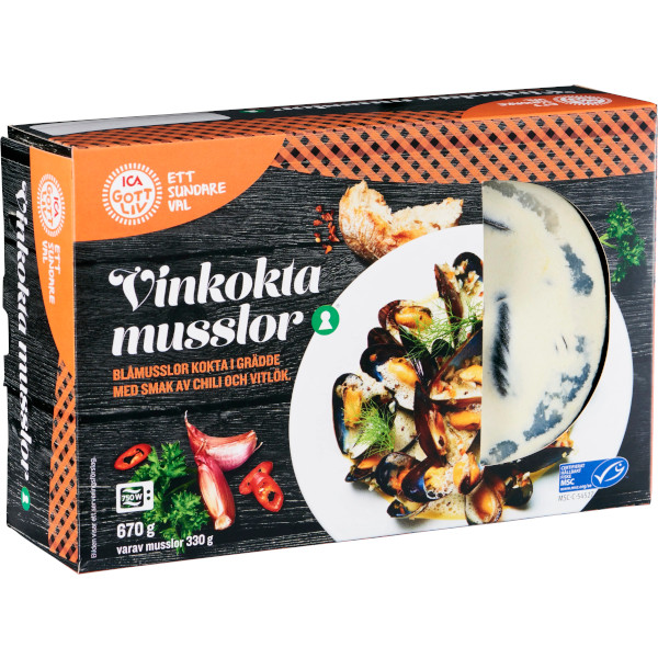 ICA Gott Liv Musslor Vinkokta