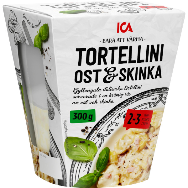 ICA Tortellini Ost & Skinka