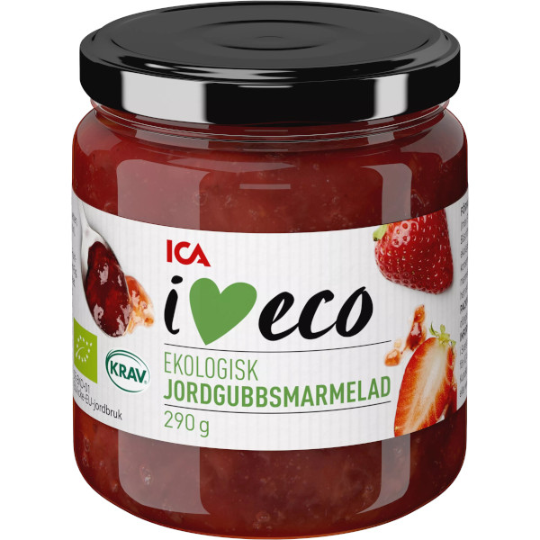 ICA I Love Eco Jordgubbsmarmelad Ekologisk