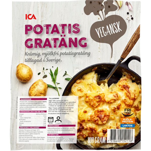 ICA Potatisgratäng Vegansk