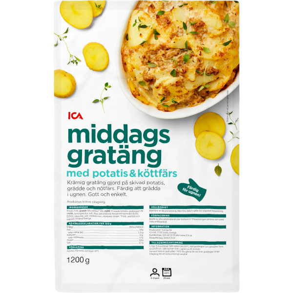 ICA Middagsgratäng Potatis & Köttfärs