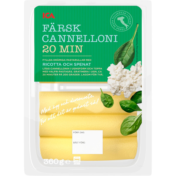 ICA Cannelloni Ricotta & Spenat