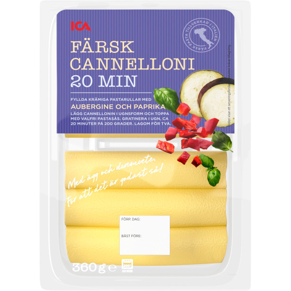 ICA Cannelloni Aubergine & Paprika