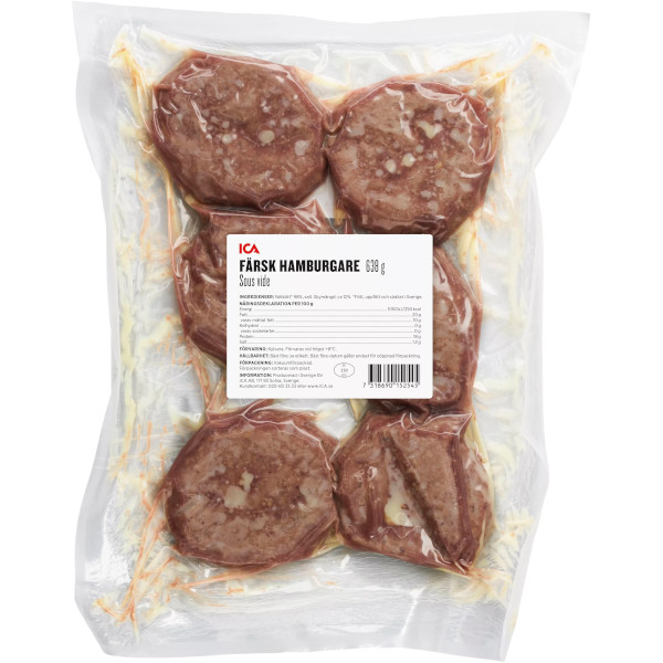 ICA Hamburgare Sous Vide