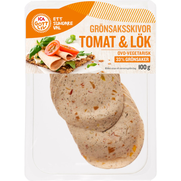ICA Gott Liv Grönsaksskivor Tomat & Lök