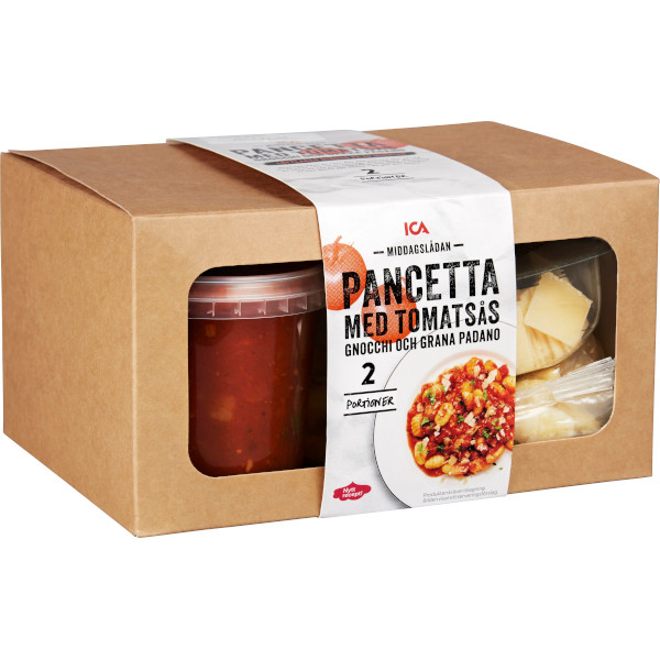 ICA Middagslådan Pancetta/Tomatsås/Gnocchi
