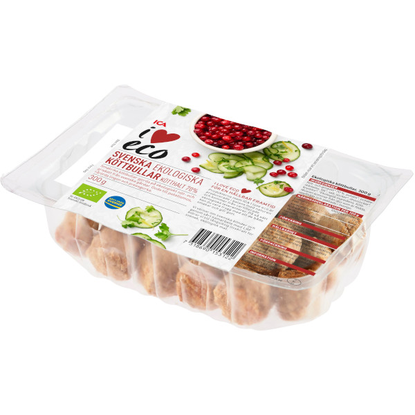 ICA I Love Eco Köttbullar Ekologiska