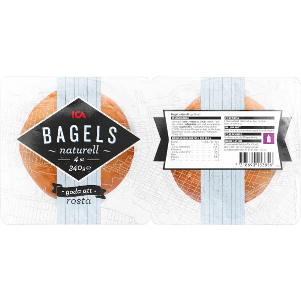 ICA Bagels Naturell