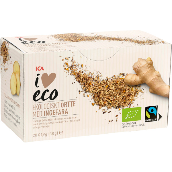 ICA I Love Eco Örtte Ingefära Ekologiskt