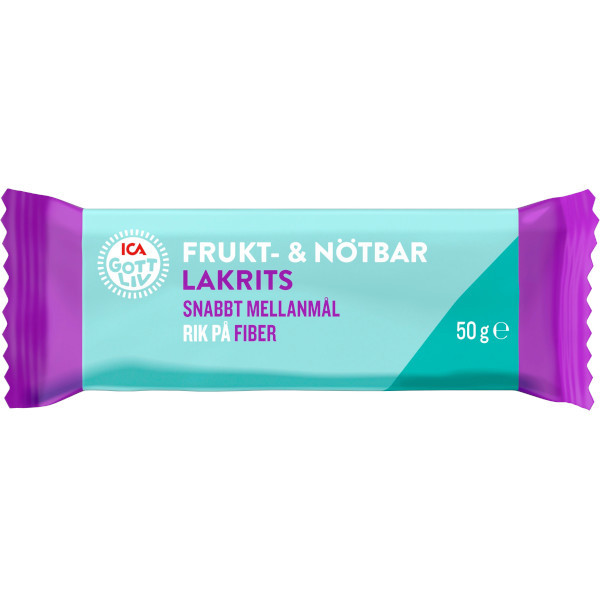 ICA Gott Liv Frukt & Nötbar Lakrits