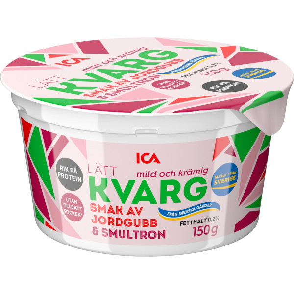 ICA Lättkvarg Jordgubb & Smultron