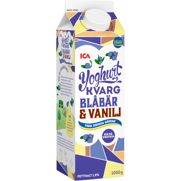 ICA Yoghurtkvarg Blåbär & Vanilj