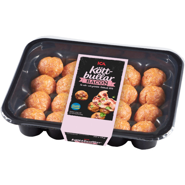 ICA Köttbullar Bacon