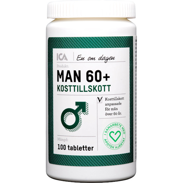 ICA Apotek Hjärtat Kosttillskott Man 60+