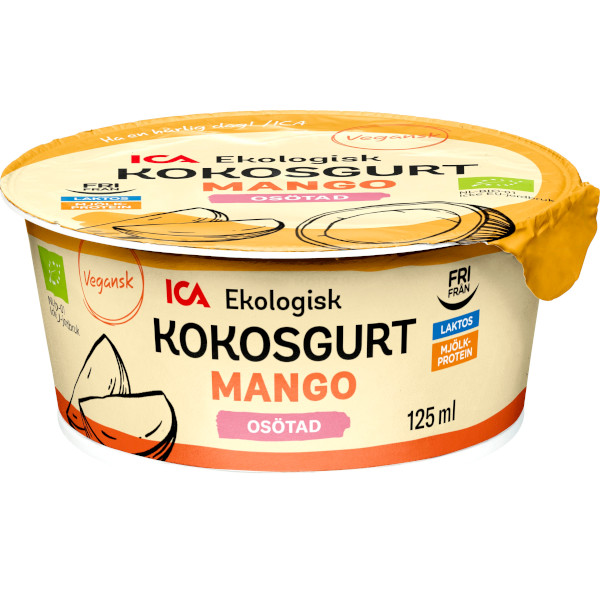 ICA Kokosgurt Mango Ekologisk