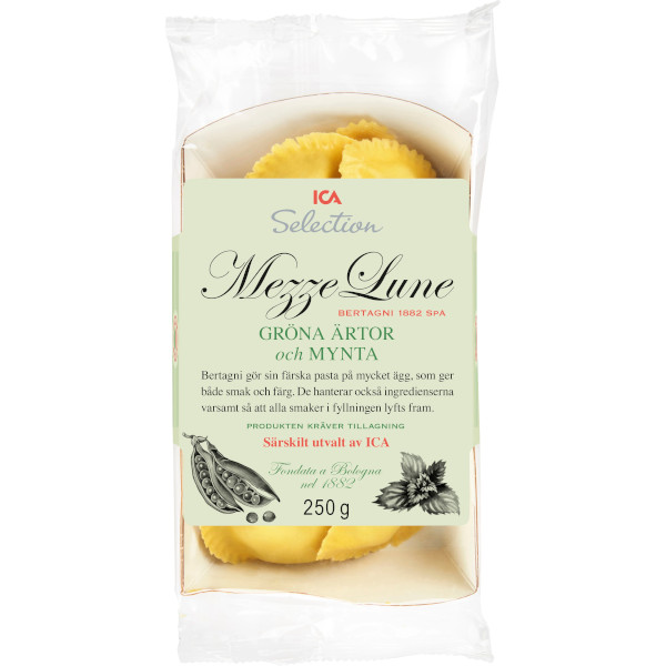 ICA Selection Mezzelune Gröna Ärtor & Mynta