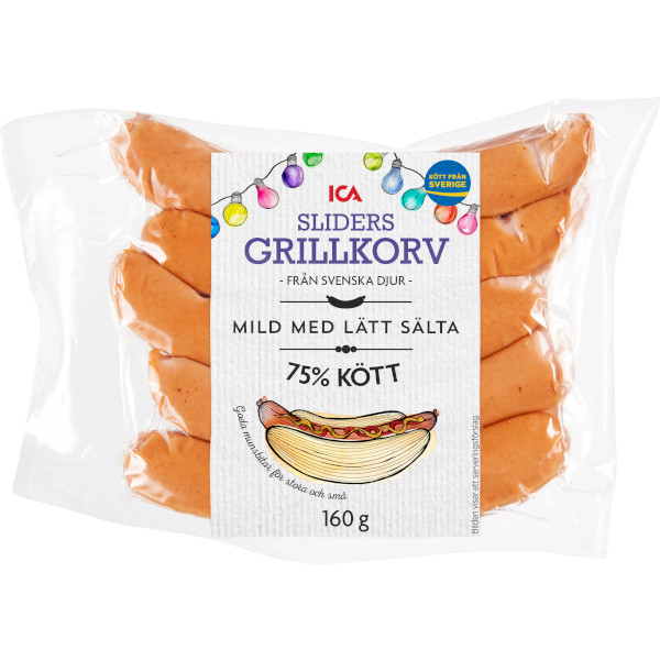 ICA Sliders Grillkorv