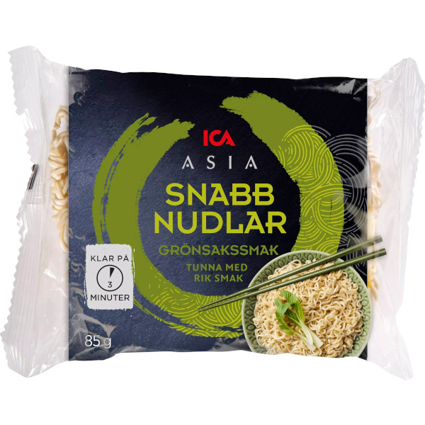 ICA Asia Snabbnudlar Grönsakssmak