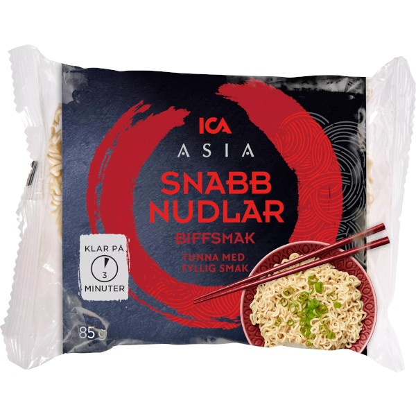 ICA Asia Snabbnudlar Biffsmak