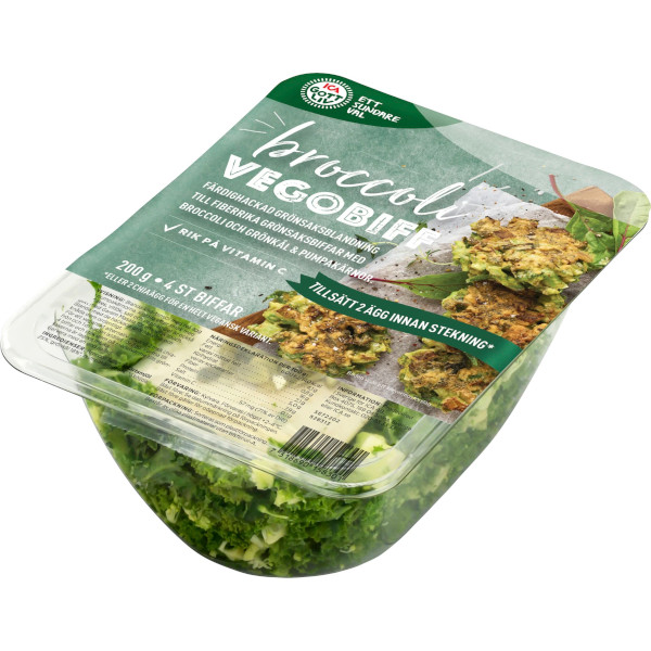 ICA Gott Liv Grönsaksblandning Vegobiff Broccoli