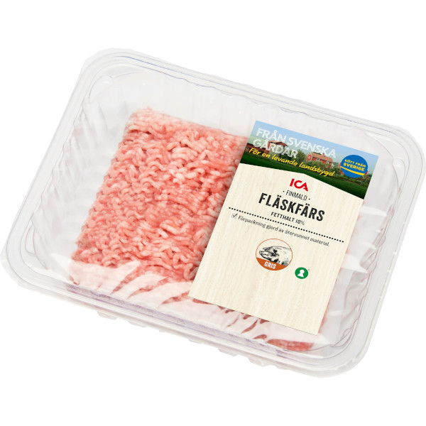 ICA Fläskfärs Finmald 10%