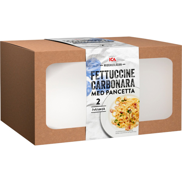 ICA Middagslådan Fettuccine Carbonara