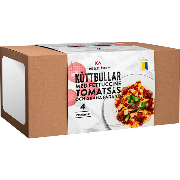 ICA Middagslådan Köttbullar & Fettuccine