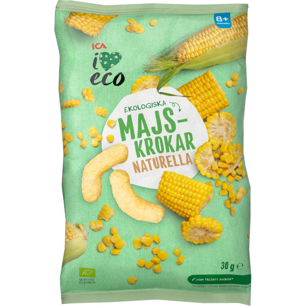 ICA I Love Eco Majskrokar Naturella Ekologiska