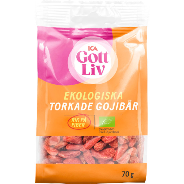 ICA Gott Liv Torkade Gojibär Ekologiska