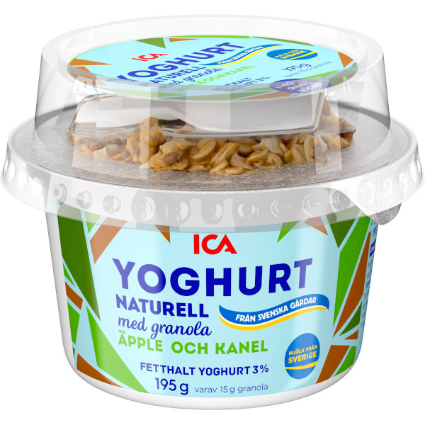 ICA Yoghurt Naturell & Granola Äpple/Kanel
