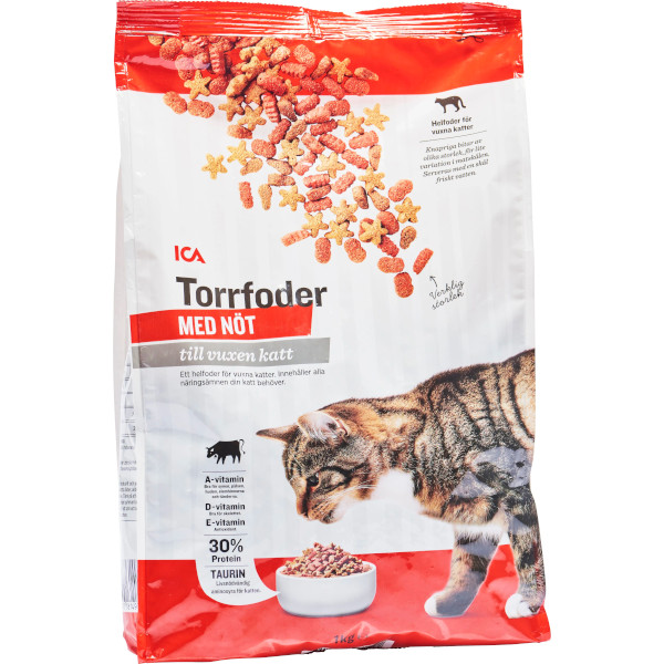 ICA Torrfoder Vuxen Katt Nöt