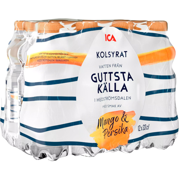 ICA Vatten Kolsyrat Mango & Persika