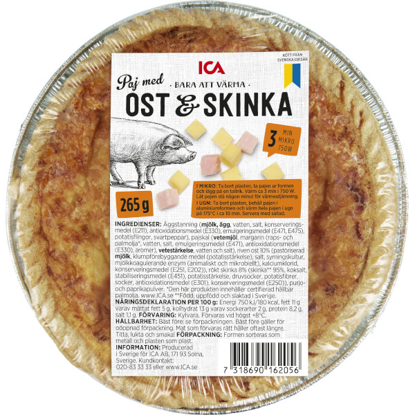 ICA Paj Ost & Skinka