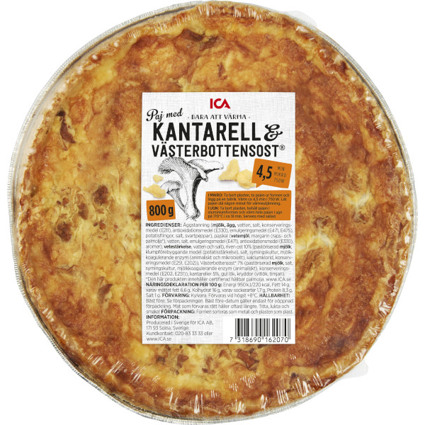 ICA Paj Kantarell & Västerbottensost