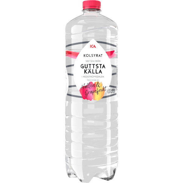 ICA Vatten Kolsyrat Hallon & Grapefrukt