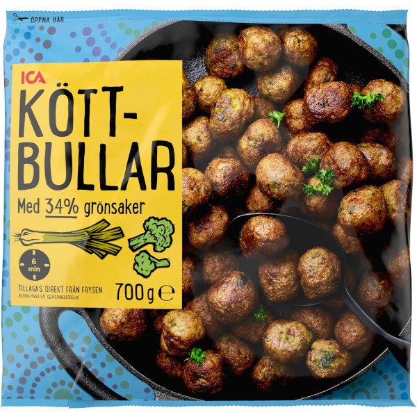ICA Köttbullar Med Grönsaker